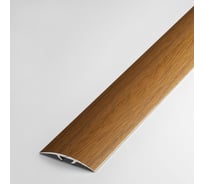 Порог прямой скрытый алюминиевый (35 мм; 0.9 м; декоративный; орех) Лука 00000001696