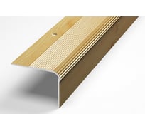 Порог угловой алюминиевый (54х41.8 мм; 0.9 м; декоративный; сосна) Лука 00000002529