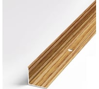 Порог угловой внутренний алюминиевый (20х20 мм; 0.9 м; декоративный; дуб универсал) Лука 00000001693