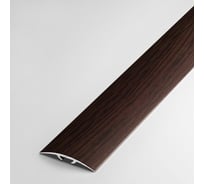 Порог прямой скрытый алюминиевый (35 мм; 0.9 м; декоративный; дуб венге) Лука УТ000002617