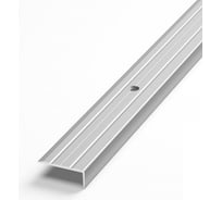 Порог угловой алюминиевый (24х10 мм; 0.9 м; анодированный; серебро) Лука УТ000002369