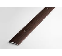 Порог прямой алюминиевый (29 мм; 0.9 м; декоративный; дуб венге) Лука УТ000002710