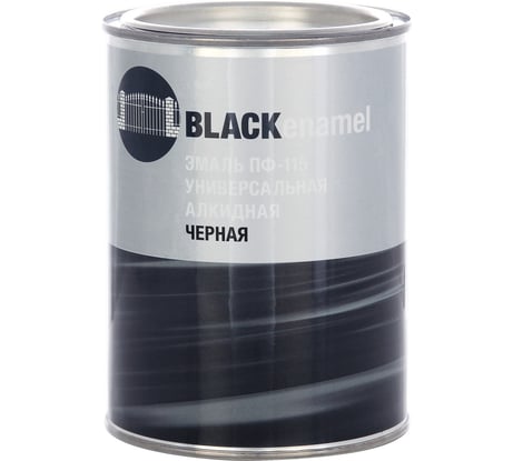 Эмаль ЗАО Декарт ПФ-115 черная 0,8 кг 30514