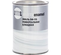 Эмаль ЗАО Декарт ПФ-115 белая 0,8 кг 30503