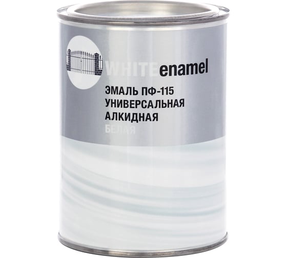 Эмаль ЗАО Декарт ПФ-115 белая 0,8 кг 30503