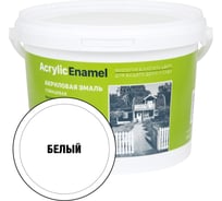Универсальная эмаль ЗАО Декарт акриловая белая 1,8 кг 27852