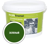 Универсальная эмаль ЗАО Декарт акриловая зеленая 1,8 кг 30843