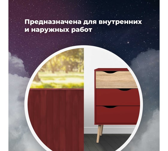 Универсальная акриловая эмаль SKYRON вишневая RAL3003 SR-13003