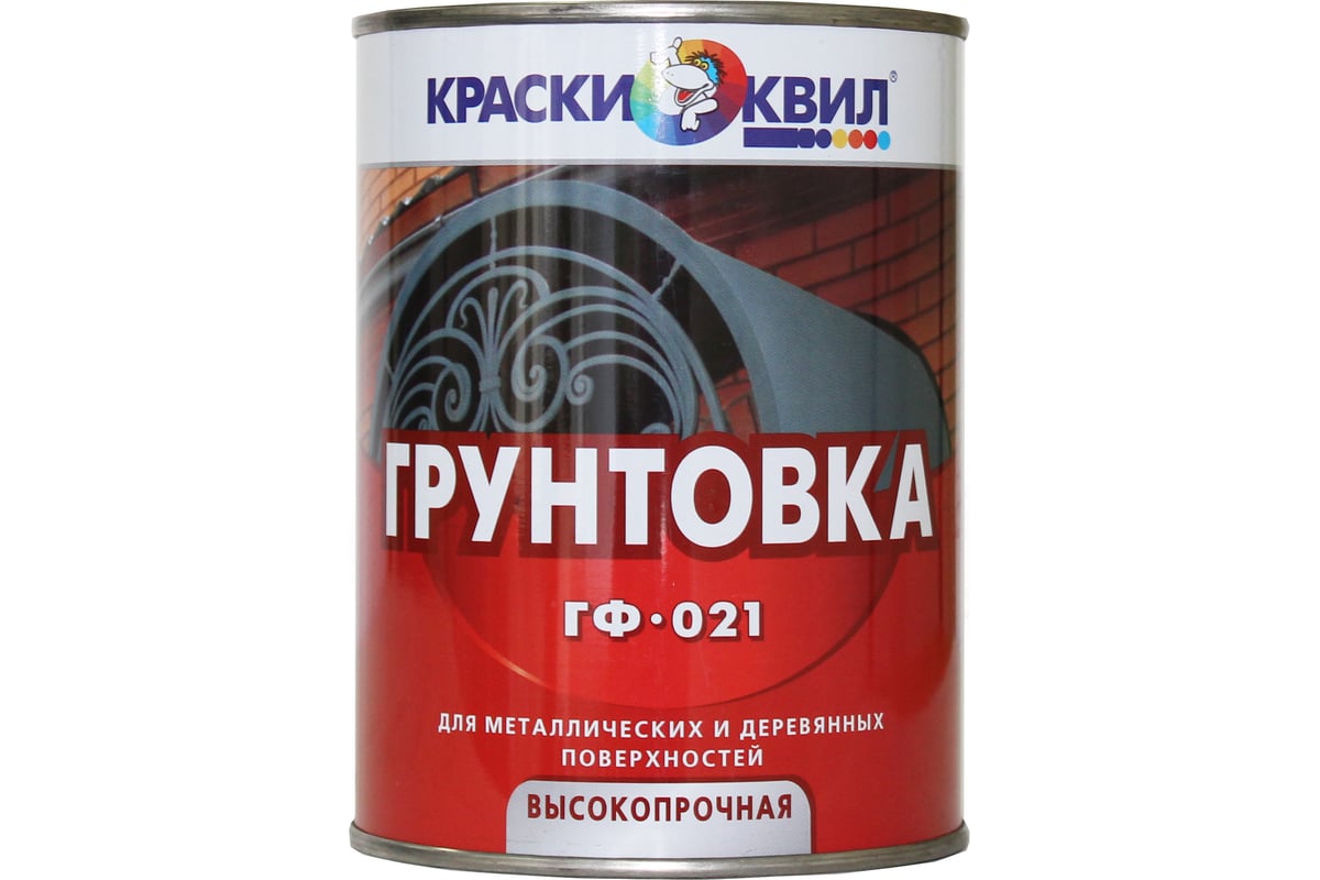 Грунтовка Краски квил ГФ-021 черная, банка 0,9 кг 4607023394251