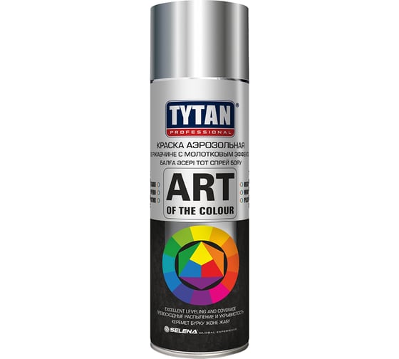 Краска аэрозоль по ржавчине молотковая TYTAN PROFESSIONAL серебро 400 мл 275978