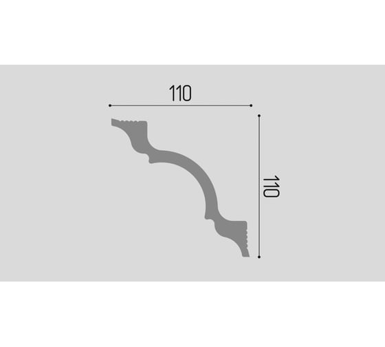 Карниз П01 Де-Багет 110/110 00-00003669