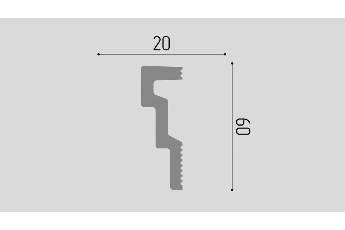 Карниз П03 Де-Багет 20/60 00-00003250 - выгодная цена, отзывы,  характеристики, фото - купить в Москве и РФ