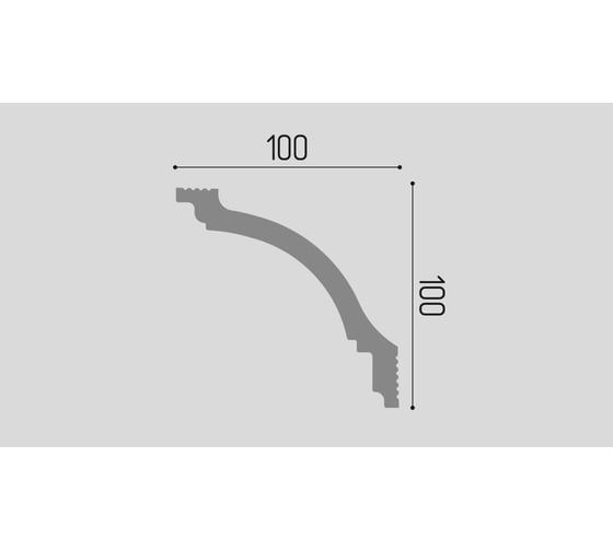 Карниз П08 Де-Багет 100/100 00-00003637