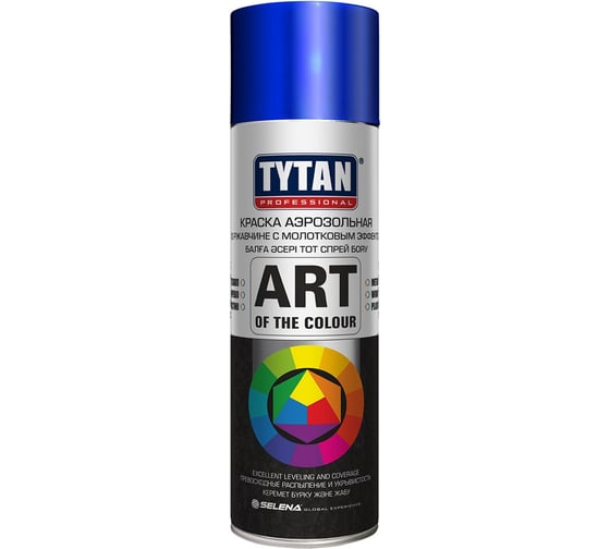 Краска аэрозоль по ржавчине молотковая TYTAN PROFESSIONAL art синяя, 400 мл 275981