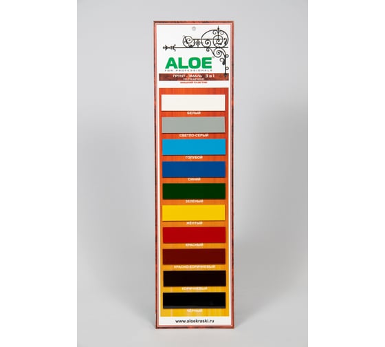 Грунт-эмаль 3в1 ALOE Голубой 0,8кг жидкий пластик 9680