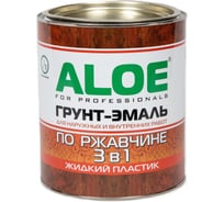 Грунт-эмаль 3в1 ALOE Голубой 2кг жидкий пластик 11000