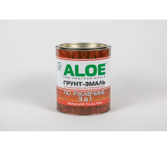 Грунт-эмаль 3в1 ALOE Голубой 2кг жидкий пластик 11000 1