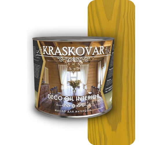 Масло для интерьера Kraskovar Deco Oil Interior Сочная дыня 2,2 л 1416 1