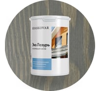 Лессирующая пропитка для древесины Kraskovar «Эко Лазурь», Графит 0,9л 1685