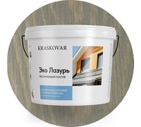Лессирующая пропитка для древесины Kraskovar «Эко Лазурь», Туманный лес 9л 1581