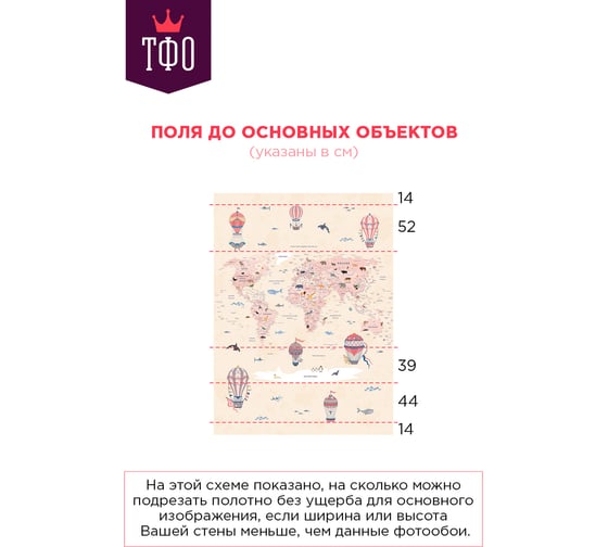 Обои Карта путешественника для детей с животными, самолетами на бежевом фоне Топ Фотообои флизелин, 200х270 см 09-1094-F-2