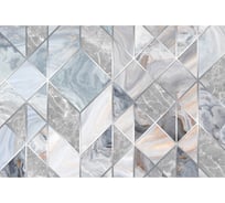 Обои Мраморная плитка в серых тонах Топ Фотообои флизелин, 400х270 см 26-1020-F-4