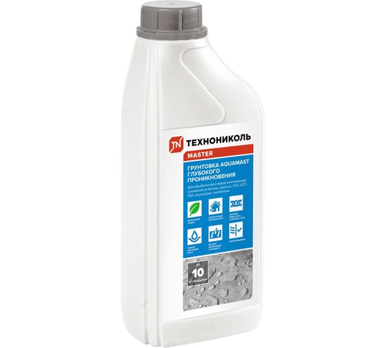 Грунтовка глубокого проникновения Технониколь AQUAMAST, канистра 1 кг TN813518