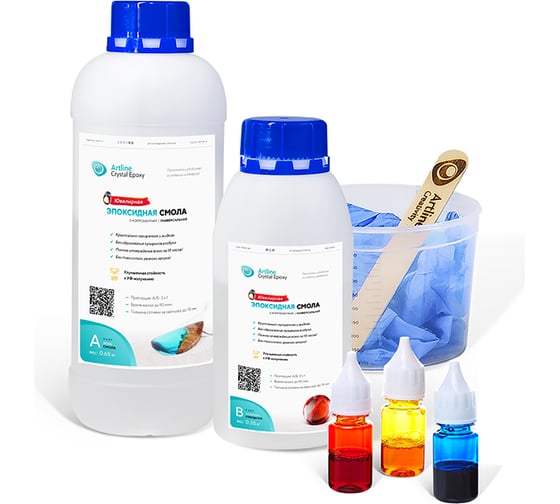 Эпоксидная смола Artline Creativity Artline Crystal с творческим набором 1 кг AC-CRY-01-000-S01 1