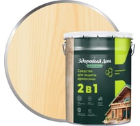 Деревозащитное средство Здоровый дом 2в1 Бесцветный, 20 л ЛА-00003933