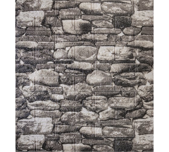 Комплект 5 шт 3D панель для стен LAKO DECOR, цвет Каменная кладка 18, 70x77 ( 6мм) LKD-16-05-HC38-KO