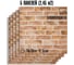Комплект 5 шт 3D панель для стен LAKO DECOR, Барокко цвет Кирпичная кладка 8, 70x70см, толщина 6мм LKD-5-PN213-KO 5