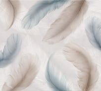 Обои Перья в нежных тонах Топ Фотообои флизелин, 300х270 см 26-1101-F-3