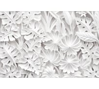 Обои Декор 3D листья и цветы Топ Фотообои флизелин, 400х270 см 02-2071-F-4