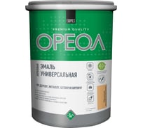 Эмаль акриловая глянцевая ОРЕОЛ персиковая 1 кг 86979