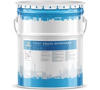 Грунт-эмаль ФАРБЕН акриловая по металлу и бетону RAL 9017 20 кг 4300016055