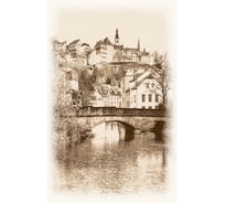 Обои Люксембург в черно-белом цвете Топ Фотообои флизелин, 129х200 см 11-1049-MD-3