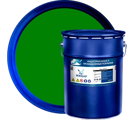 Краска фасадная Мицар ХВ-161 /20 кг/ зеленая УТ000010794