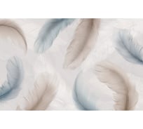 Обои Перья в нежных тонах Топ Фотообои флизелин, 200х129 см 26-1101-MV-4