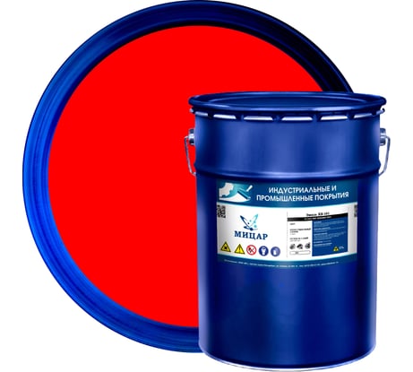 Краска фасадная Мицар ХВ-161 /20 кг/ красный УТ000010931