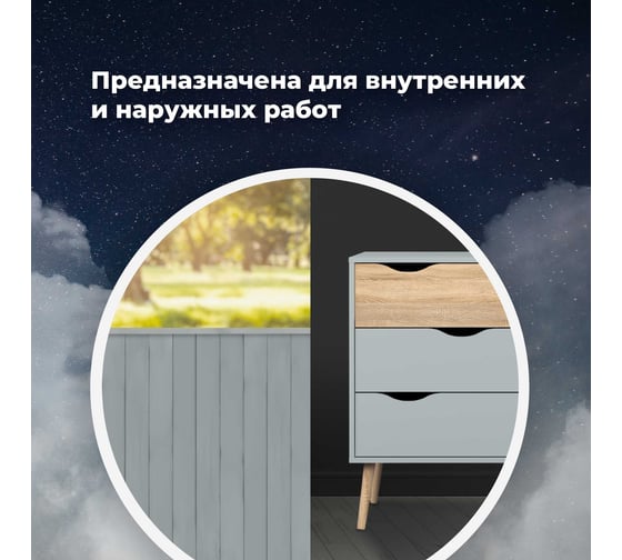 Универсальная акриловая эмаль SKYRON серая RAL7040 SR-17040