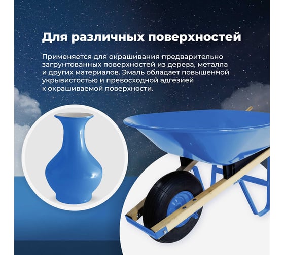Универсальная акриловая эмаль SKYRON небесно-голубая RAL5015 SR-15015