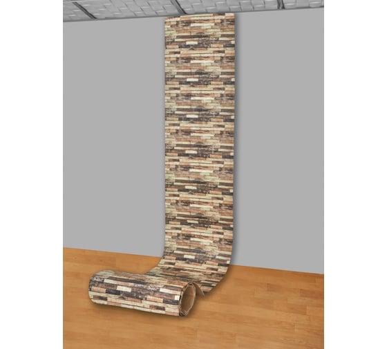 Рулон 3D панель для стен LAKO DECOR, коллекция Дерево, Деревянная кладка 12, 70x600 (6мм) LKD-16-05-AD36-RU