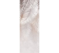 Обои Листья пальмы в серо-коричневых тонах Топ Фотообои флизелин, 100х270 см 26-1060-F-1
