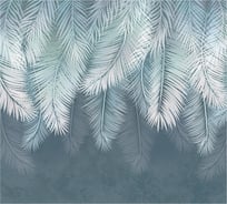 Обои Листья пальмы в темных тонах Топ Фотообои флизелин, 300х270 см 26-1073-F-3