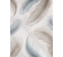 Обои Перья в нежных тонах Топ Фотообои флизелин, 200х270 см 26-1101-F-2