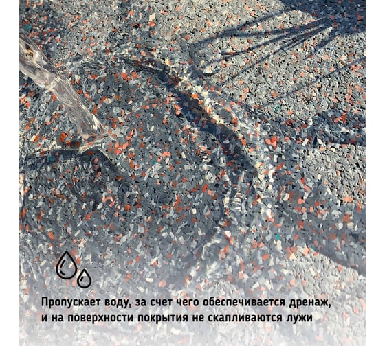 Универсальное резиновое покрытие Kraitec Protect 4 мм, 15х1.25 м 02719900