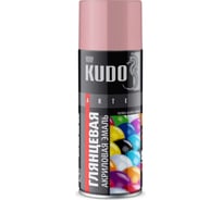 Аэрозольная краска в баллончике KUDO быстросохнущая акриловая универсальная глянцевая RAL 3015 розовая KU-A3015