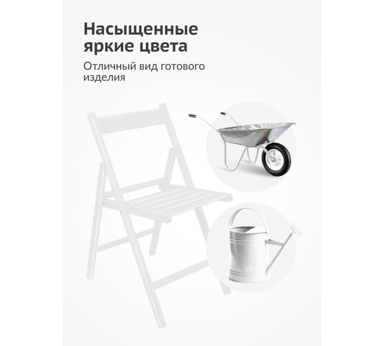 Аэрозольная краска в баллончике KUDO быстросохнущая акриловая универсальная глянцевая RAL 9003 белая KU-A9003