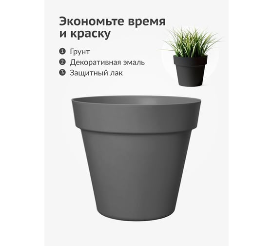 Грунт-эмаль для пластика KUDO быстросохнущая акриловая RAL 7021 графит KU-6004