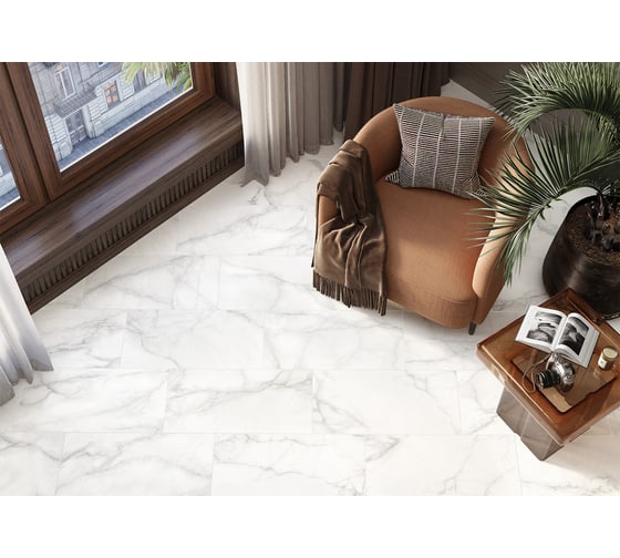 Керамогранит Artkera Group Mils матовый, 300x600x8, 1,44 м2, белый GP36MIS00